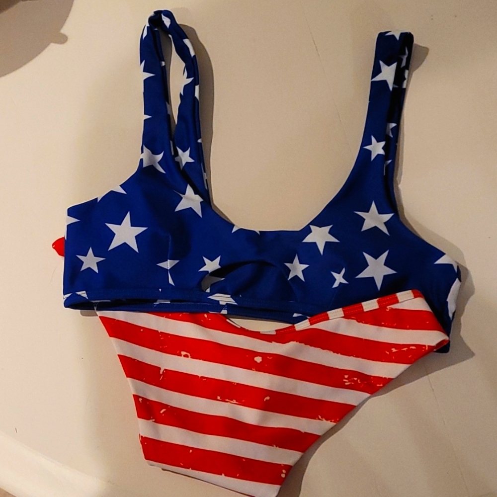 NWOT Shein patriotic bikini